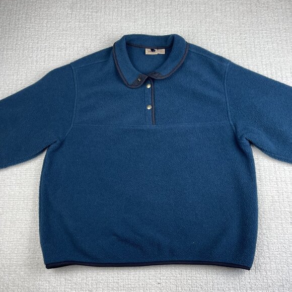 Vintage Woolrich Fleece Blue XL 90s Snap T USA Made Green Jacket Women Oversized - Picture 8 of 16